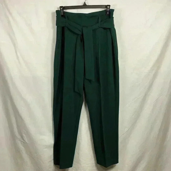 Cupcakes and Cashmere High Waist Green Pants with Sash in Size Medium. - Picture 2 of 10
